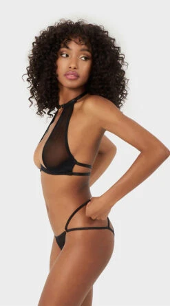 Yandy Arouse Me Open Cup Bra Set -Playboy Store YD 11616Y BLACK 04 YANDY PS03312022