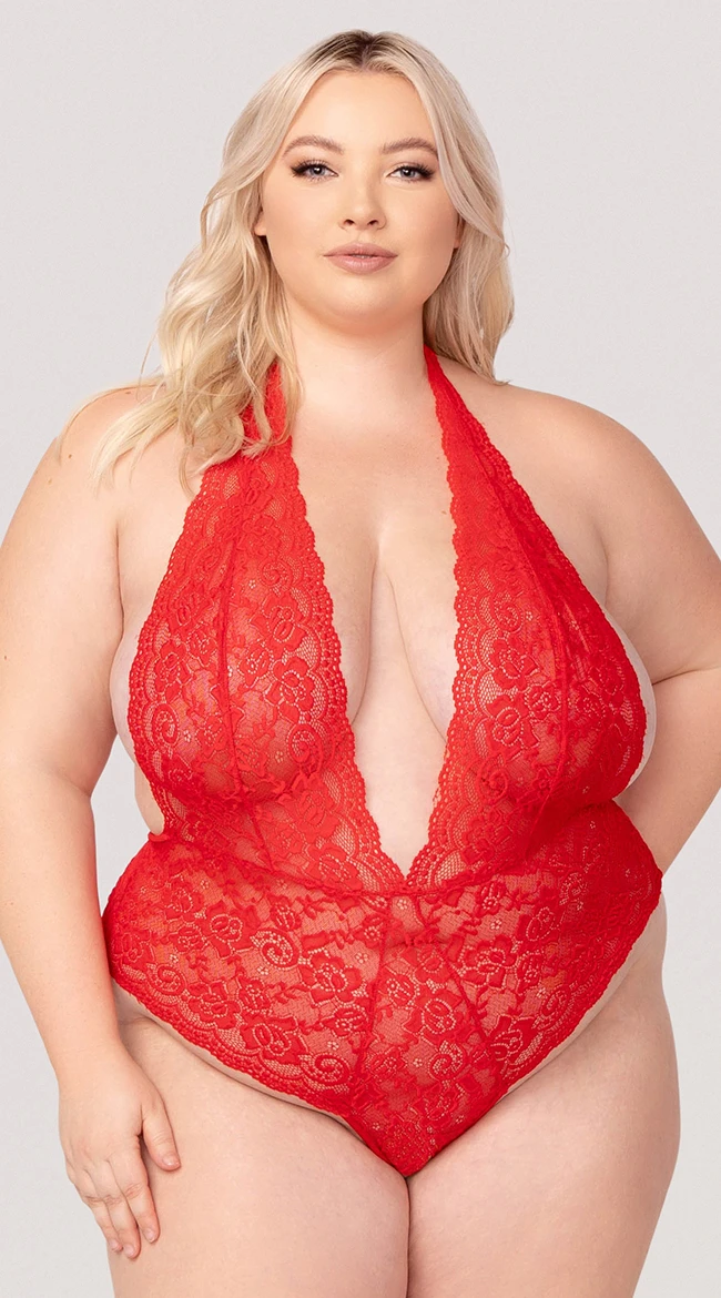 Yandy Plus Size Open For You Crotchless Teddy 3 Yandy Plus Size Open For You Crotchless Teddy