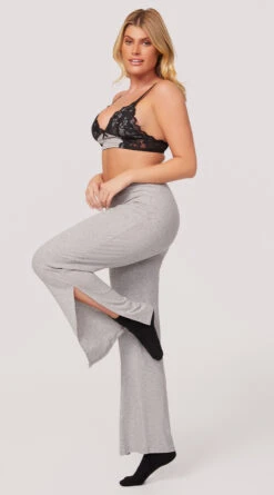 Yandy Pure Relaxation Pajama Set -Playboy Store YMC YD00131A BRALETTE PANT SET GREY 2312