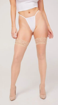Yandy Lace Top Thigh High Stockings -Playboy Store YPO Y 026 NUDE 2667 Yandy PS05032022