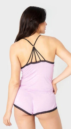 Yandy Sweet Dreams Pajama Set 14 Yandy Sweet Dreams Pajama Set -Playboy Store YSM PL YA10608 LILAC BLACK 04 YANDY PS03302022