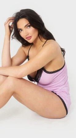 Yandy Sweet Dreams Pajama Set 16 Yandy Sweet Dreams Pajama Set -Playboy Store YSM PL YA10608 LILAC BLACK 05 YANDY PS03302022