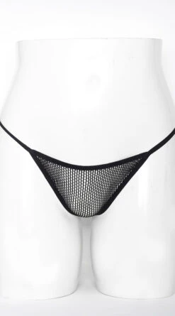 Basic Mini Fishnet G-String -Playboy Store YT BRF001 BLK 3 2023MAY
